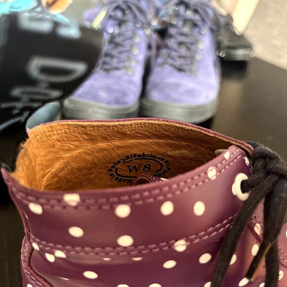 Fluevog Purple Polka Dot Derby Swirl (5 Eye) - Discontinued - Picture 2 of 7